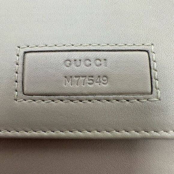Gucci Compact Leather Wallet Beige Neutral - Picture 5 of 16